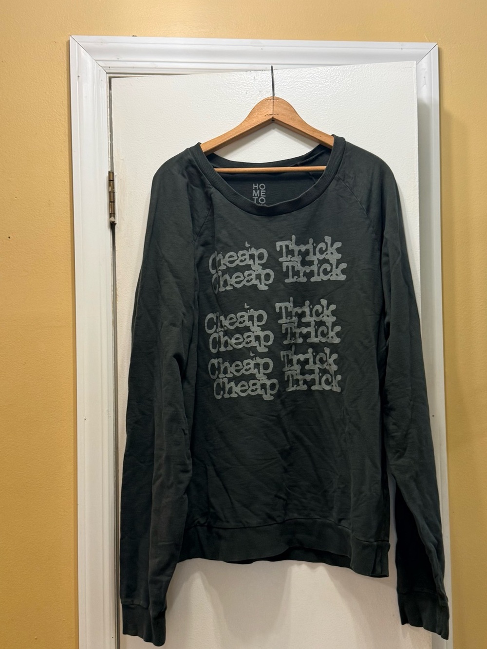 Home Town “Cheap Trick” Band Crewneck Sweatshirt - Dark Gray!